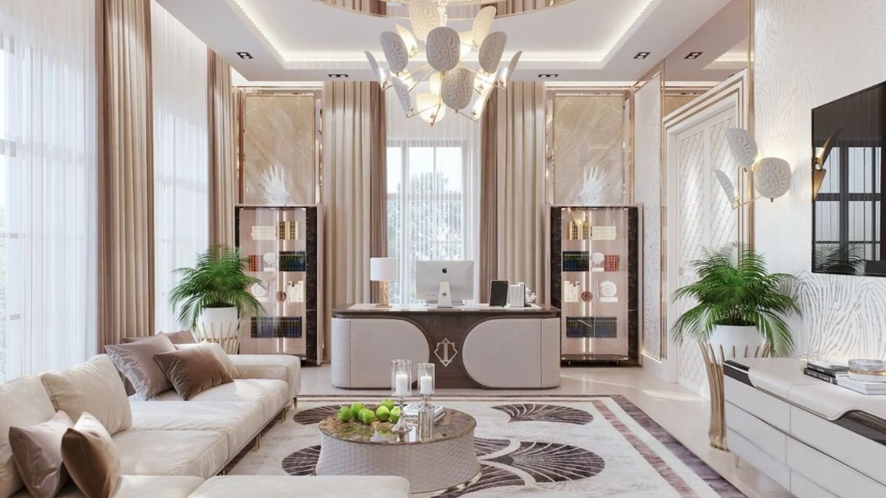 Living room and kitchen: listing video made from photos